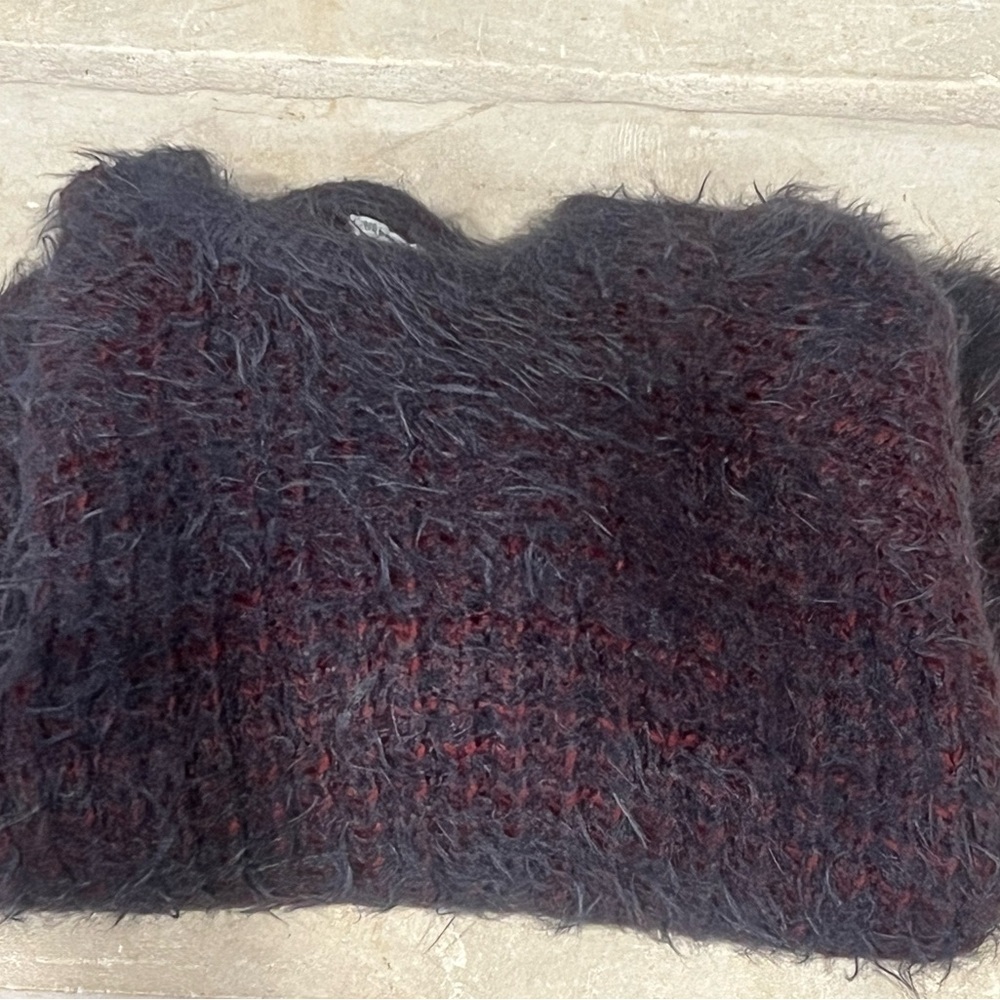 Urban Outfitters Women's Grey and Burgundy Sweater Small/Petite - Picture 5 of 9